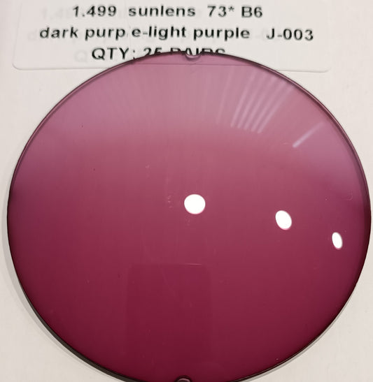 Grinding into full-rim glasses: DARK PURPLE