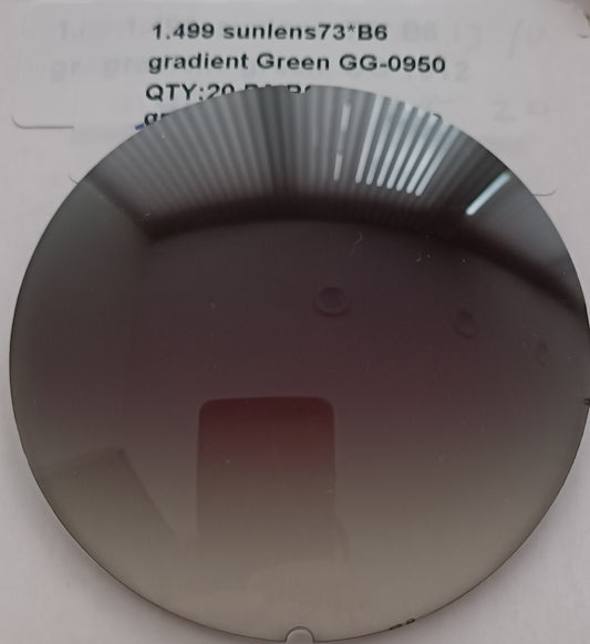 Grinding into full-rim glasses: Green in the gradient