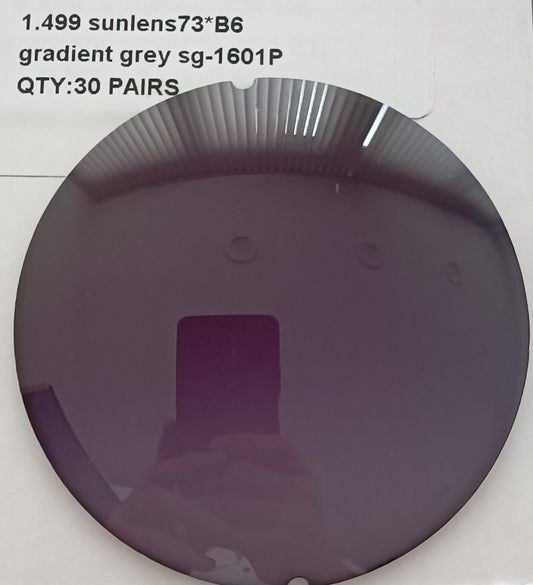 Grinding into full-rim glasses: Gray in the gradient