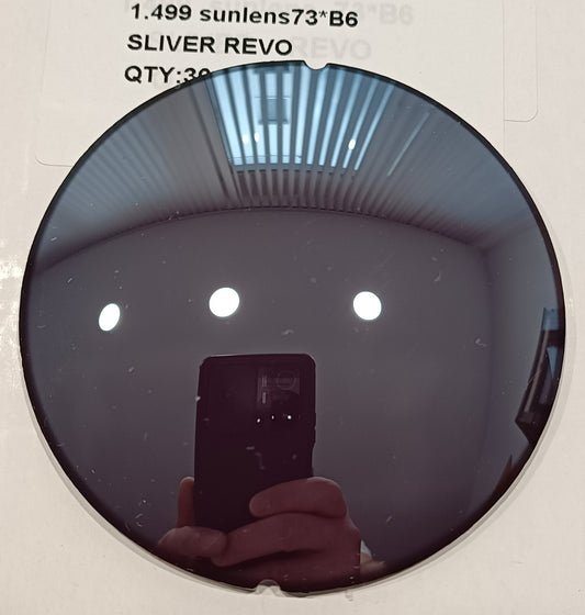 Einschleifen in eine Vollrandbrille: Silber Verspiegelt