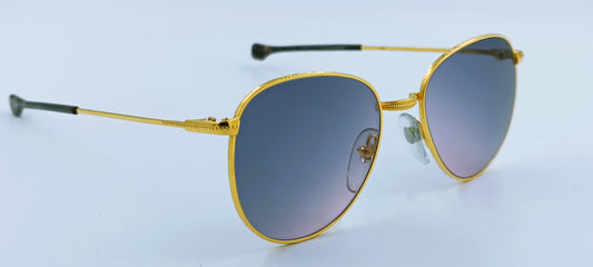 Sonnenbrille Vintage-Styl Gold Edition 24ct