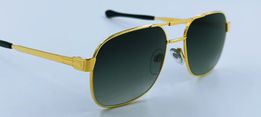 Sonnenbrille Vintage-Styl Gold Edition 24ct