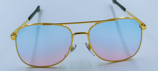Sonnenbrille Vintage-Styl Gold Edition 24ct