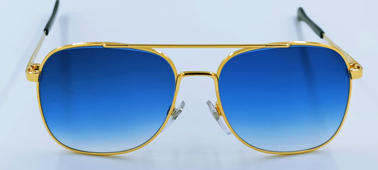 Sonnenbrille Vintage-Styl Gold Edition 24ct