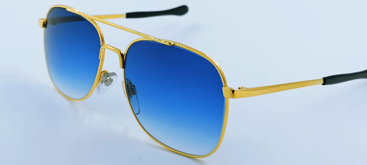 Sonnenbrille Vintage-Styl Gold Edition 24ct