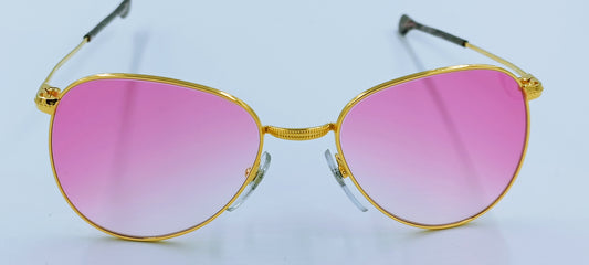 Sonnenbrille Vintage-Styl Gold Edition 24ct