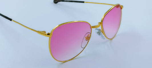 Sonnenbrille Vintage-Styl Gold Edition 24ct