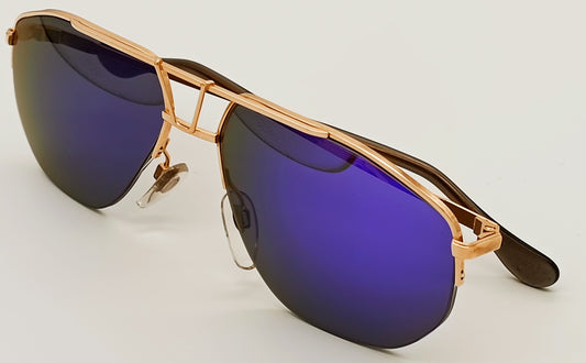 Vintage sunglasses Hampel E4L Collection 24ct rose gold