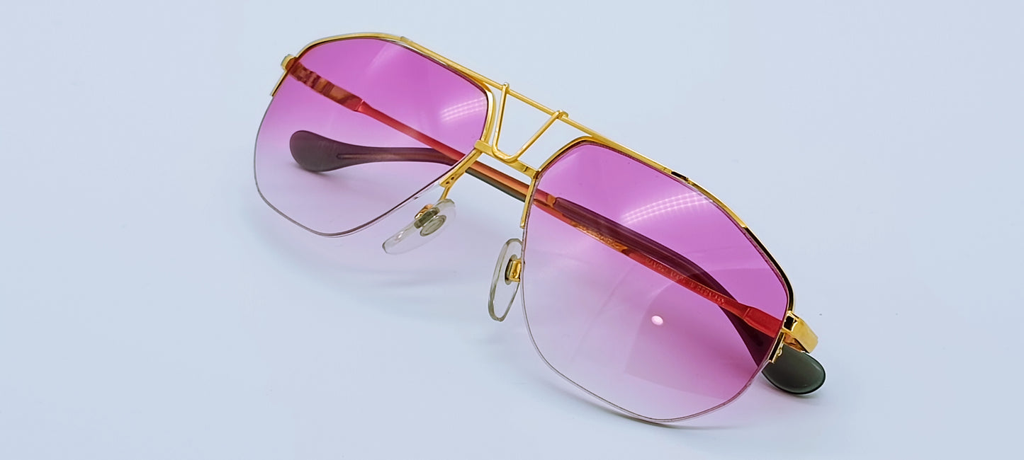 Vintage Sonnenbrille Hampel E4L Collection 24ct Gelbgold