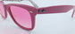 Ray Ban RB2140 1045 WAYFARER Special Series Pink with Graffiti Inside