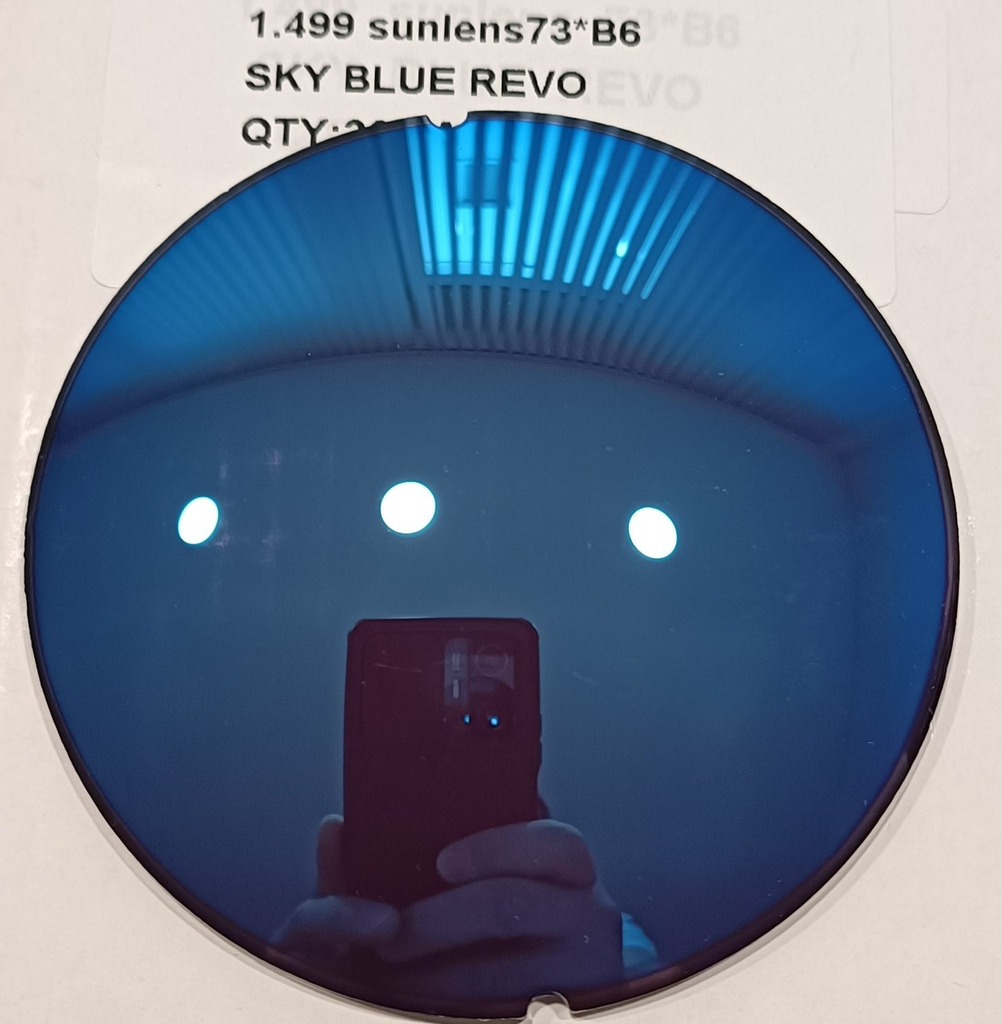 Grinding into full-rim glasses: Sky Blue Mirrored 