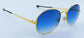 Sonnenbrille Vintage-Styl Gold Edition 24ct